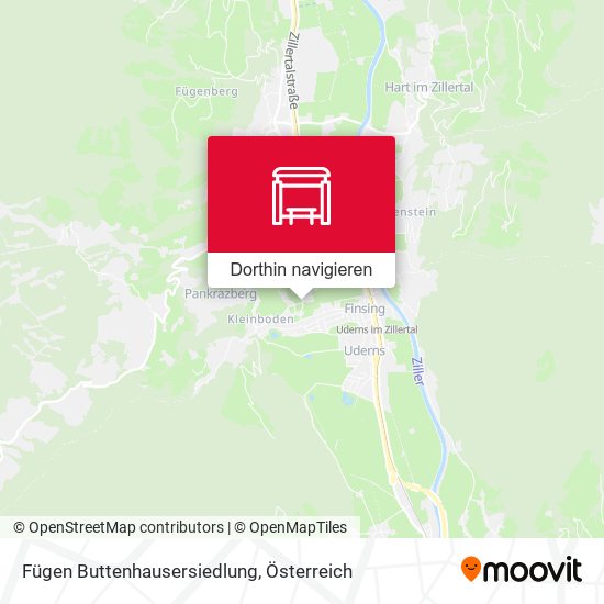 Fügen Buttenhausersiedlung Karte
