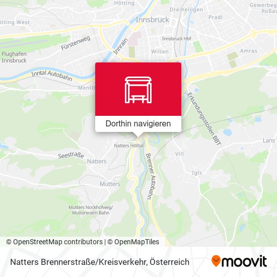 Natters Brennerstraße / Kreisverkehr Karte