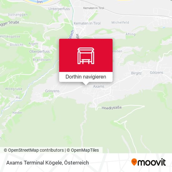 Axams Terminal Kögele Karte