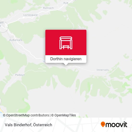 Vals Binderhof Karte