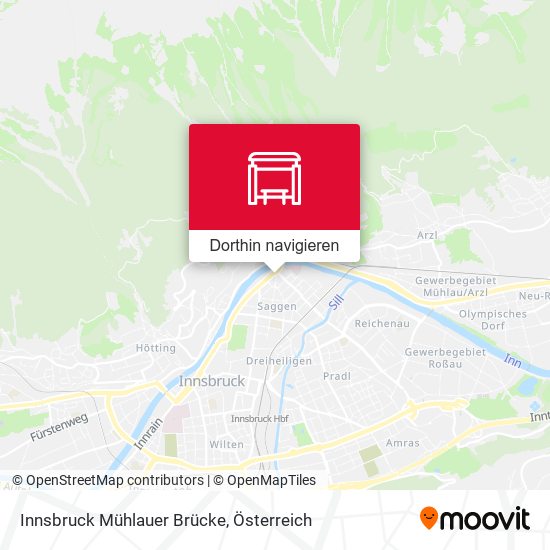 Innsbruck Mühlauer Brücke Karte