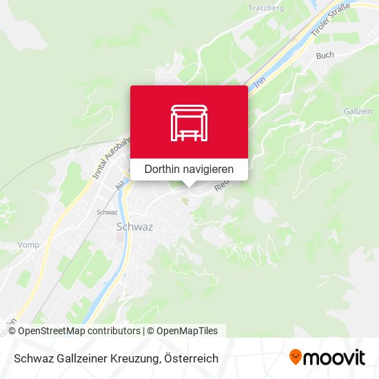 Schwaz Gallzeiner Kreuzung Karte