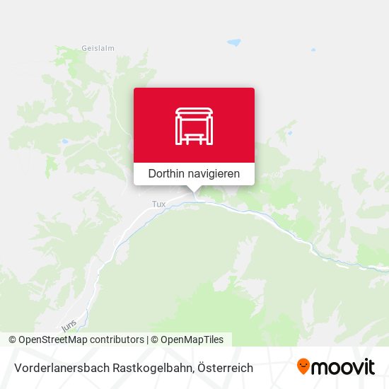 Vorderlanersbach Rastkogelbahn Karte
