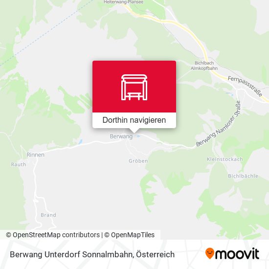 Berwang Unterdorf Sonnalmbahn Karte