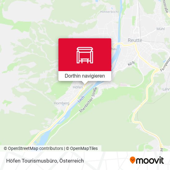 Höfen Tourismusbüro Karte