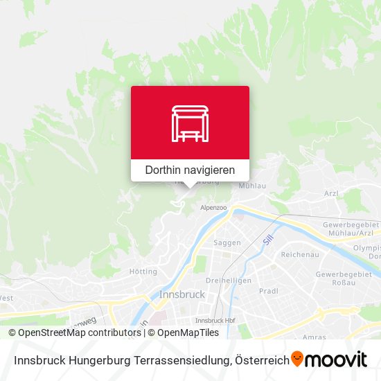 Innsbruck Hungerburg Terrassensiedlung Karte