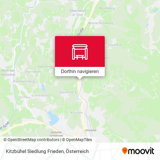 Kitzbühel Siedlung Frieden Karte