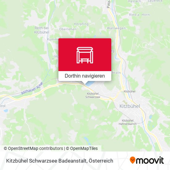 Kitzbühel Schwarzsee Badeanstalt Karte
