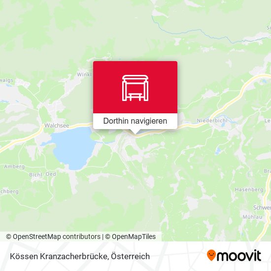 Kössen Kranzacherbrücke Karte
