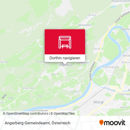 Angerberg Gemeindeamt Karte