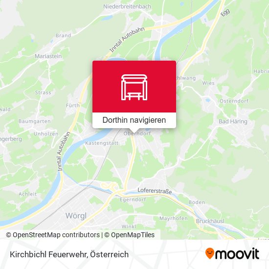 Kirchbichl Feuerwehr Karte