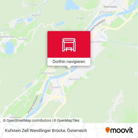 Kufstein Zell Wendlinger Brücke Karte