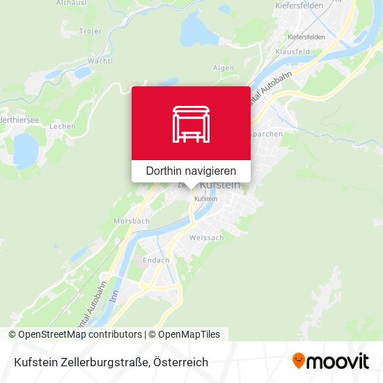 Kufstein Zellerburgstraße Karte