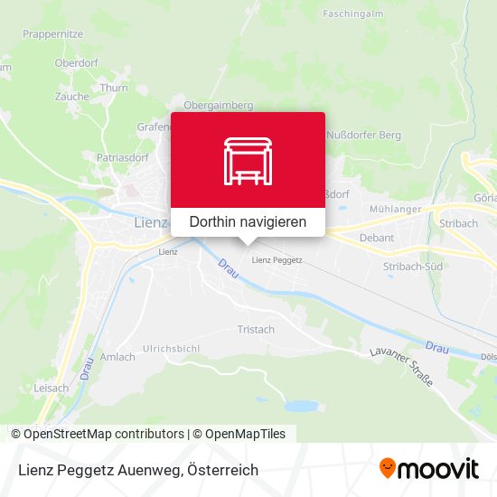 Lienz Peggetz Auenweg Karte