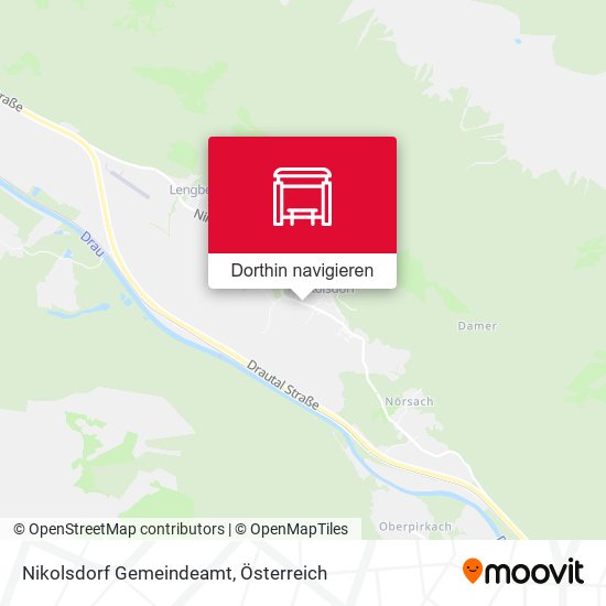 Nikolsdorf Gemeindeamt Karte