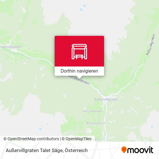 Außervillgraten Talet Säge Karte