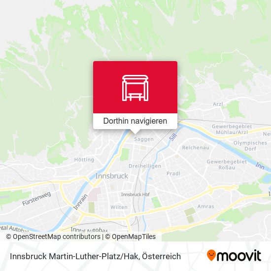 Innsbruck Martin-Luther-Platz / Hak Karte