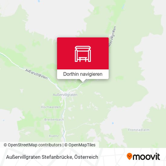 Außervillgraten Stefanbrücke Karte