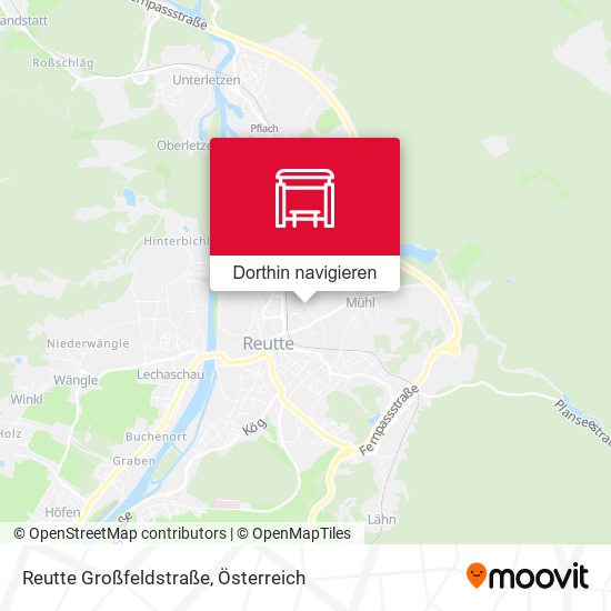 Reutte Großfeldstraße Karte