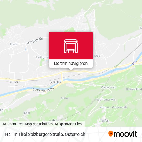 Hall In Tirol Salzburger Straße Karte