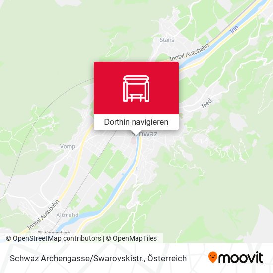 Schwaz Archengasse / Swarovskistr. Karte