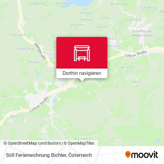 Söll Ferienwohnung Bichler Karte