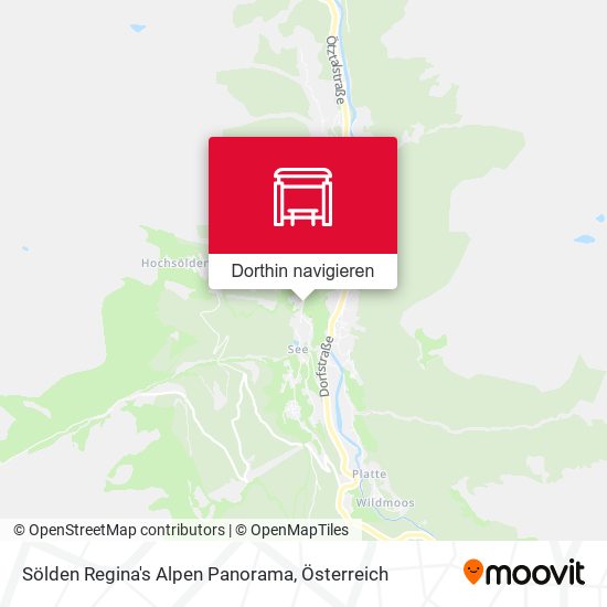 Sölden Regina's Alpen Panorama Karte