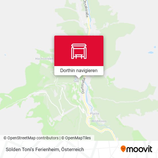 Sölden Toni's Ferienheim Karte