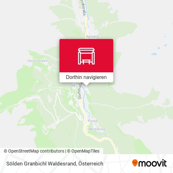 Sölden Granbichl Waldesrand Karte