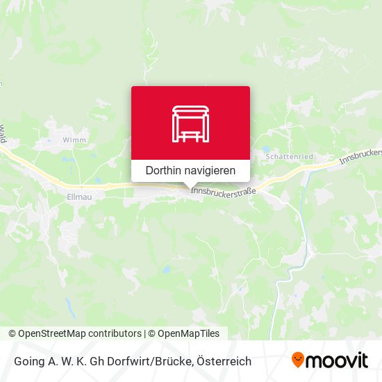Going A. W. K. Gh Dorfwirt / Brücke Karte