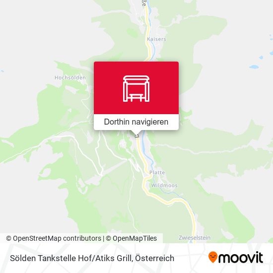 Sölden Tankstelle Hof / Atiks Grill Karte