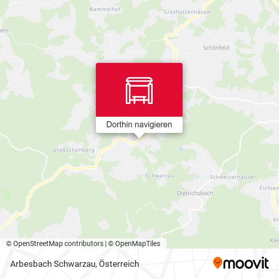 Arbesbach Schwarzau Karte