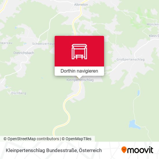 Kleinpertenschlag Bundesstraße Karte