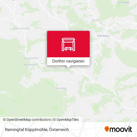 Ramingtal Küpplmühle Karte