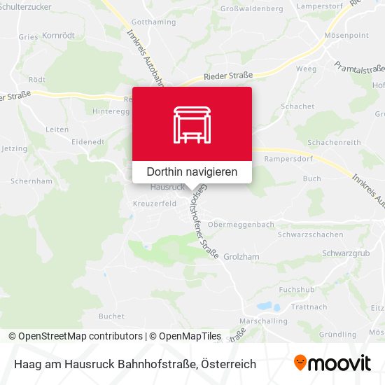 Haag am Hausruck Bahnhofstraße Karte