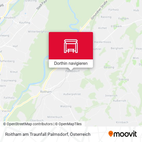 Roitham am Traunfall Palmsdorf Karte