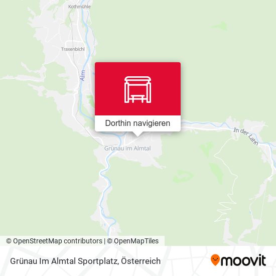 Grünau Im Almtal Sportplatz Karte