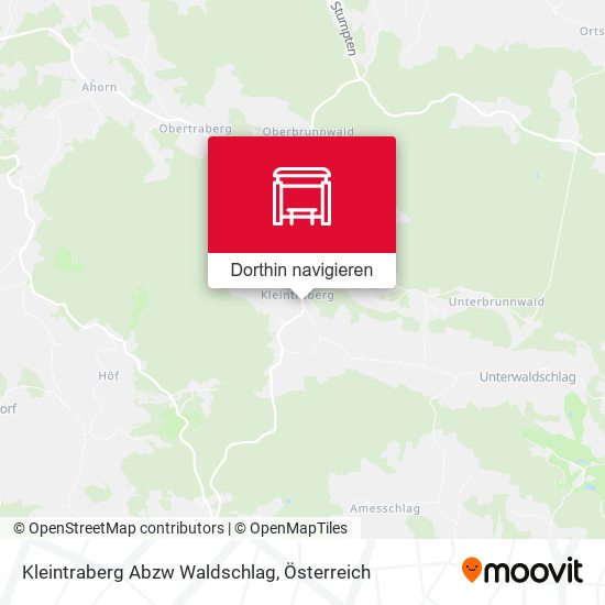 Kleintraberg Abzw Waldschlag Karte