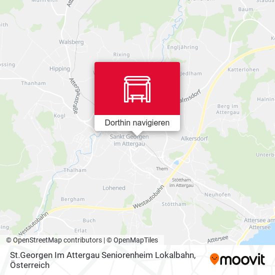 St.Georgen Im Attergau Seniorenheim Lokalbahn Karte