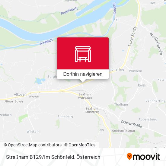 Straßham B129/Im Schönfeld Karte