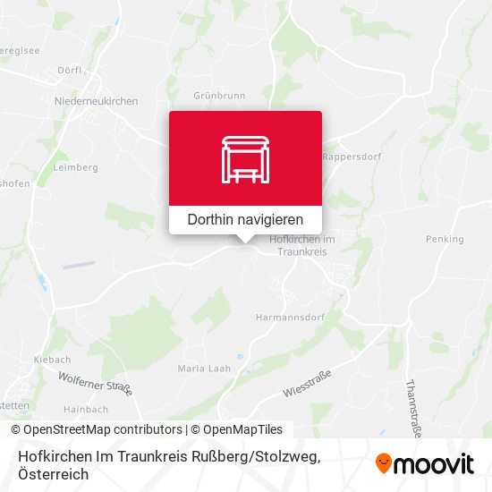 Hofkirchen Im Traunkreis Rußberg / Stolzweg Karte