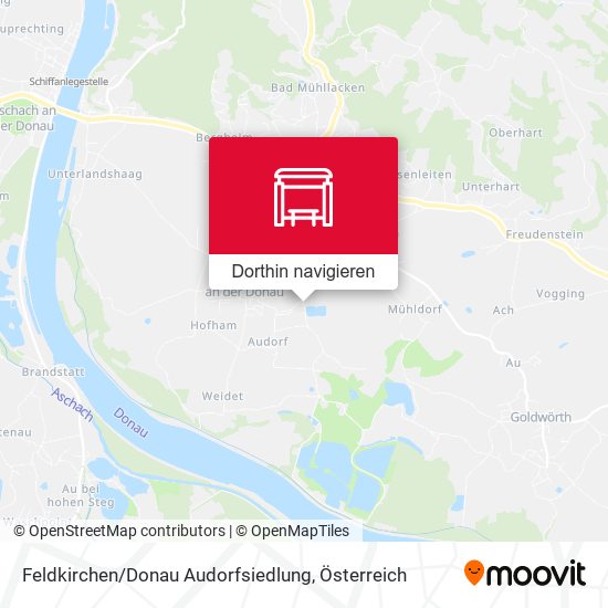 Feldkirchen / Donau Audorfsiedlung Karte