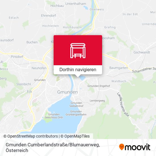 Gmunden Cumberlandstraße / Blumauerweg Karte