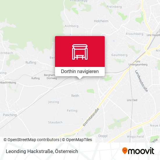 Leonding Hackstraße Karte