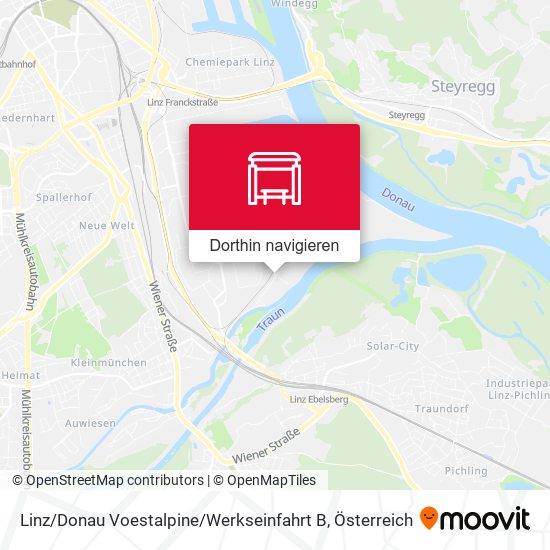Linz / Donau Voestalpine / Werkseinfahrt B Karte