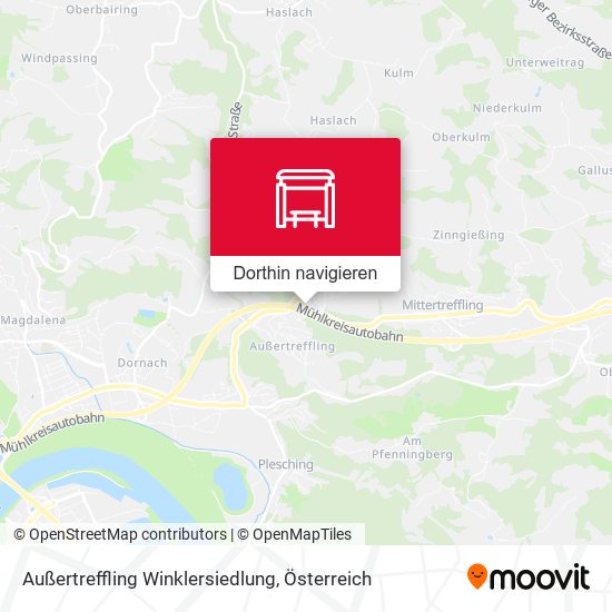 Außertreffling Winklersiedlung Karte