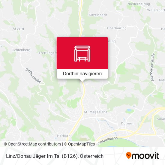 Linz/Donau Jäger Im Tal (B126) Karte