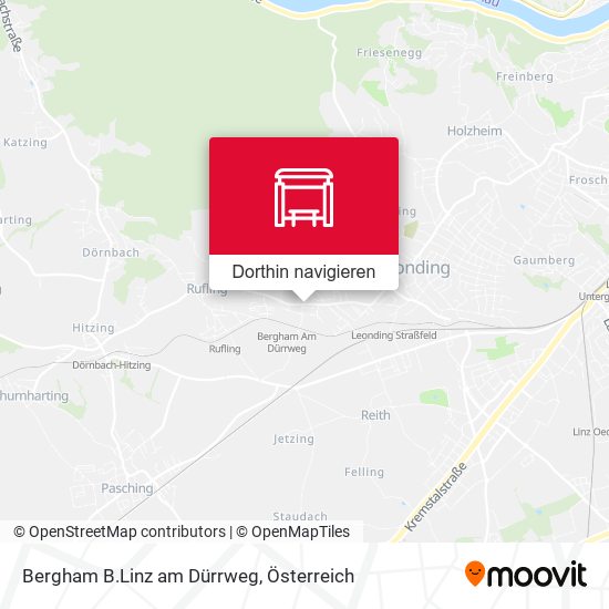 Bergham B.Linz am Dürrweg Karte