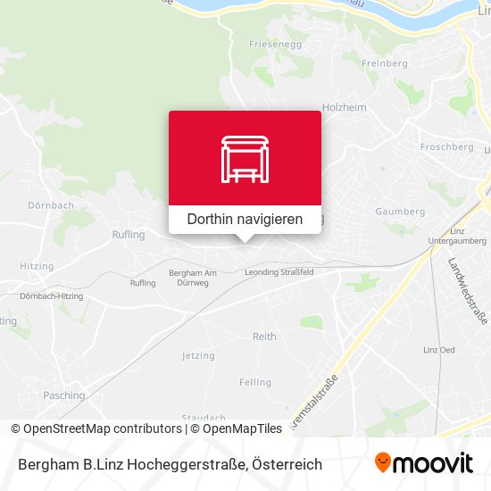Bergham B.Linz Hocheggerstraße Karte