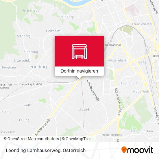 Leonding Larnhauserweg Karte